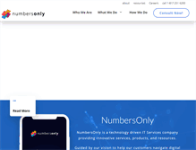 Tablet Screenshot of numbersonly.com